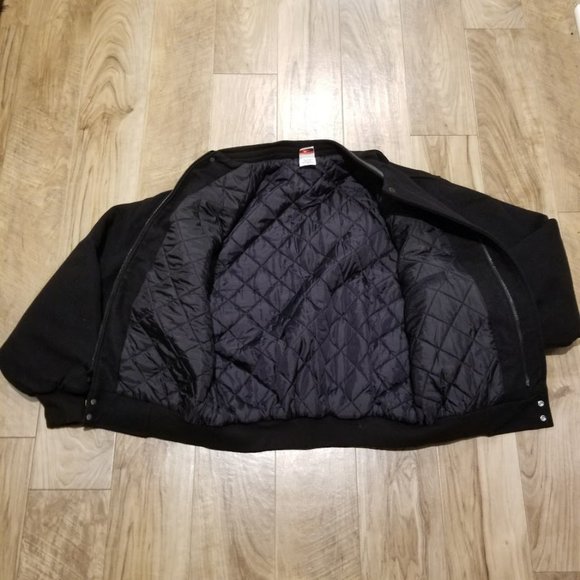 Vintage FORD UAW Sandusky Ohio ACH Jacket L Wool Blend Leather Union Line Coat - Picture 6 of 11